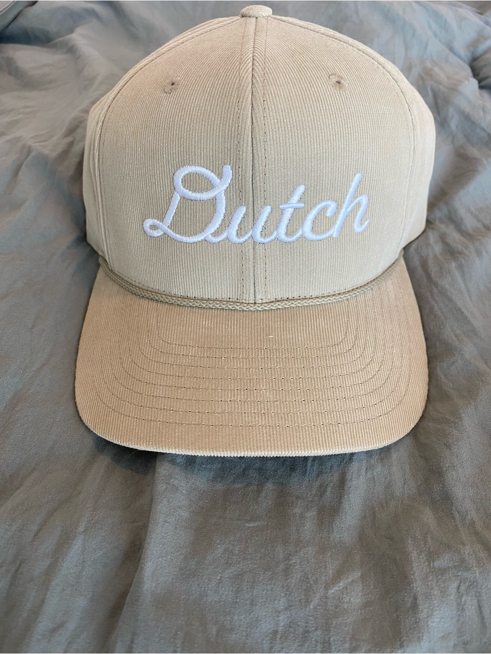 Dutch Bros Embroidered Corduroy Baseball Cap